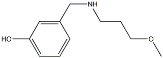 3-{[(3-methoxypropyl)amino]methyl}phenol 구조식 이미지
