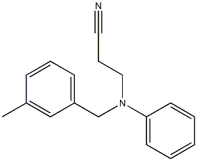 3-{[(3-methylphenyl)methyl](phenyl)amino}propanenitrile Structure