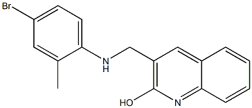 3-{[(4-bromo-2-methylphenyl)amino]methyl}quinolin-2-ol 구조식 이미지