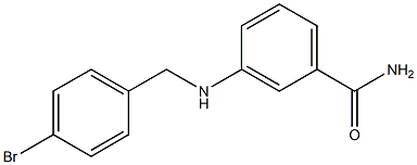 3-{[(4-bromophenyl)methyl]amino}benzamide 구조식 이미지