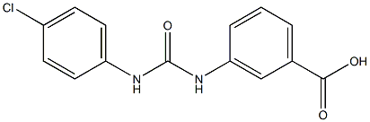 3-{[(4-chlorophenyl)carbamoyl]amino}benzoic acid Structure