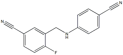 3-{[(4-cyanophenyl)amino]methyl}-4-fluorobenzonitrile Structure