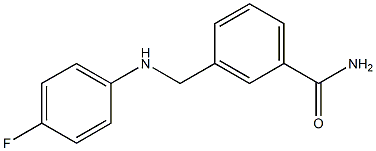 3-{[(4-fluorophenyl)amino]methyl}benzamide 구조식 이미지