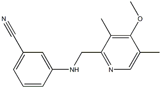 3-{[(4-methoxy-3,5-dimethylpyridin-2-yl)methyl]amino}benzonitrile Structure