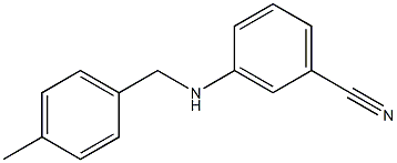 3-{[(4-methylphenyl)methyl]amino}benzonitrile Structure