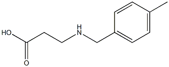 3-{[(4-methylphenyl)methyl]amino}propanoic acid Structure