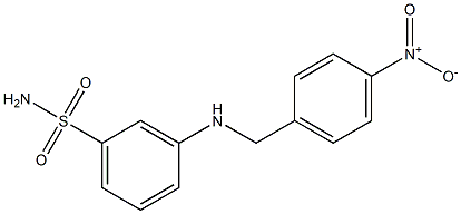 3-{[(4-nitrophenyl)methyl]amino}benzene-1-sulfonamide Structure