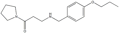 3-{[(4-propoxyphenyl)methyl]amino}-1-(pyrrolidin-1-yl)propan-1-one 구조식 이미지