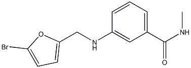 3-{[(5-bromofuran-2-yl)methyl]amino}-N-methylbenzamide Structure