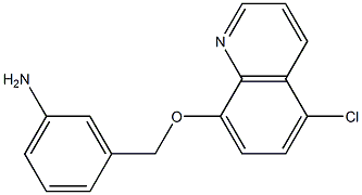 3-{[(5-chloroquinolin-8-yl)oxy]methyl}aniline 구조식 이미지
