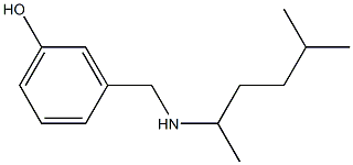 3-{[(5-methylhexan-2-yl)amino]methyl}phenol Structure