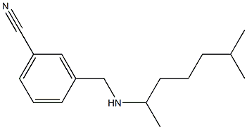 3-{[(6-methylheptan-2-yl)amino]methyl}benzonitrile 구조식 이미지