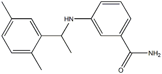 3-{[1-(2,5-dimethylphenyl)ethyl]amino}benzamide 구조식 이미지