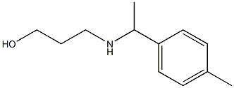 3-{[1-(4-methylphenyl)ethyl]amino}propan-1-ol 구조식 이미지