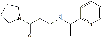 3-{[1-(pyridin-2-yl)ethyl]amino}-1-(pyrrolidin-1-yl)propan-1-one Structure