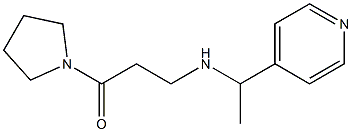 3-{[1-(pyridin-4-yl)ethyl]amino}-1-(pyrrolidin-1-yl)propan-1-one Structure