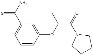 3-{[1-oxo-1-(pyrrolidin-1-yl)propan-2-yl]oxy}benzene-1-carbothioamide Structure