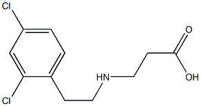 3-{[2-(2,4-dichlorophenyl)ethyl]amino}propanoic acid Structure