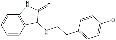 3-{[2-(4-chlorophenyl)ethyl]amino}-2,3-dihydro-1H-indol-2-one Structure
