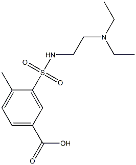 3-{[2-(diethylamino)ethyl]sulfamoyl}-4-methylbenzoic acid Structure