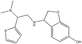 3-{[2-(dimethylamino)-2-(thiophen-2-yl)ethyl]amino}-2,3-dihydro-1-benzofuran-6-ol Structure