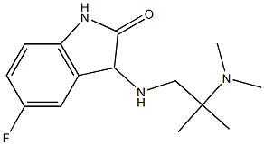 3-{[2-(dimethylamino)-2-methylpropyl]amino}-5-fluoro-2,3-dihydro-1H-indol-2-one Structure