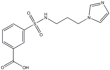 3-{[3-(1H-imidazol-1-yl)propyl]sulfamoyl}benzoic acid 구조식 이미지