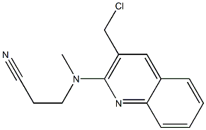 3-{[3-(chloromethyl)quinolin-2-yl](methyl)amino}propanenitrile Structure