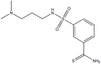 3-{[3-(dimethylamino)propyl]sulfamoyl}benzene-1-carbothioamide Structure