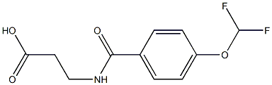 3-{[4-(difluoromethoxy)phenyl]formamido}propanoic acid 구조식 이미지