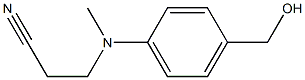 3-{[4-(hydroxymethyl)phenyl](methyl)amino}propanenitrile 구조식 이미지