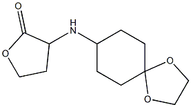 3-{1,4-dioxaspiro[4.5]decan-8-ylamino}oxolan-2-one 구조식 이미지