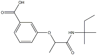 3-{1-[(2-methylbutan-2-yl)carbamoyl]ethoxy}benzoic acid 구조식 이미지