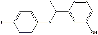 3-{1-[(4-iodophenyl)amino]ethyl}phenol Structure