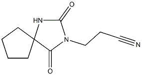 3-{2,4-dioxo-1,3-diazaspiro[4.4]nonan-3-yl}propanenitrile Structure