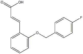 3-{2-[(4-fluorophenyl)methoxy]phenyl}prop-2-enoic acid Structure