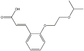 3-{2-[2-(propan-2-yloxy)ethoxy]phenyl}prop-2-enoic acid Structure