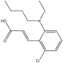 3-{2-[butyl(ethyl)amino]-6-chlorophenyl}prop-2-enoic acid Structure