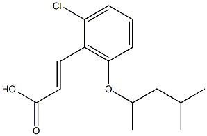 3-{2-chloro-6-[(4-methylpentan-2-yl)oxy]phenyl}prop-2-enoic acid Structure