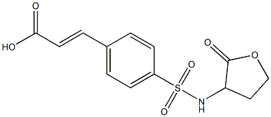 3-{4-[(2-oxooxolan-3-yl)sulfamoyl]phenyl}prop-2-enoic acid Structure