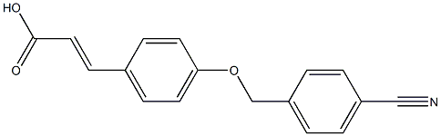 3-{4-[(4-cyanophenyl)methoxy]phenyl}prop-2-enoic acid Structure