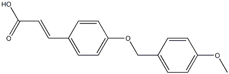 3-{4-[(4-methoxyphenyl)methoxy]phenyl}prop-2-enoic acid Structure