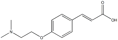 3-{4-[2-(dimethylamino)ethoxy]phenyl}prop-2-enoic acid Structure