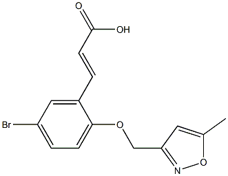 3-{5-bromo-2-[(5-methyl-1,2-oxazol-3-yl)methoxy]phenyl}prop-2-enoic acid 구조식 이미지