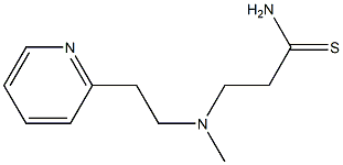 3-{methyl[2-(pyridin-2-yl)ethyl]amino}propanethioamide 구조식 이미지