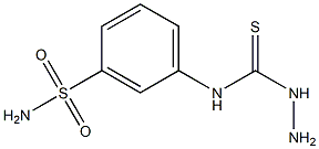 3-amino-1-(3-sulfamoylphenyl)thiourea 구조식 이미지