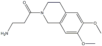 3-amino-1-(6,7-dimethoxy-1,2,3,4-tetrahydroisoquinolin-2-yl)propan-1-one 구조식 이미지