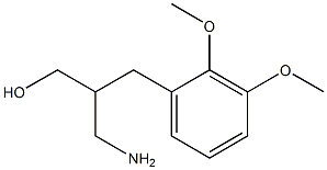 3-amino-2-[(2,3-dimethoxyphenyl)methyl]propan-1-ol 구조식 이미지