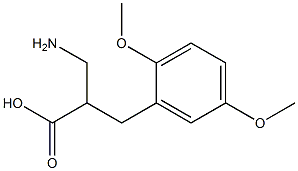 3-amino-2-[(2,5-dimethoxyphenyl)methyl]propanoic acid 구조식 이미지