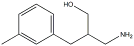 3-amino-2-[(3-methylphenyl)methyl]propan-1-ol 구조식 이미지